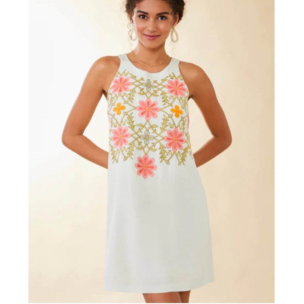 Spartina 449 pale green and Pink Halter Sundress